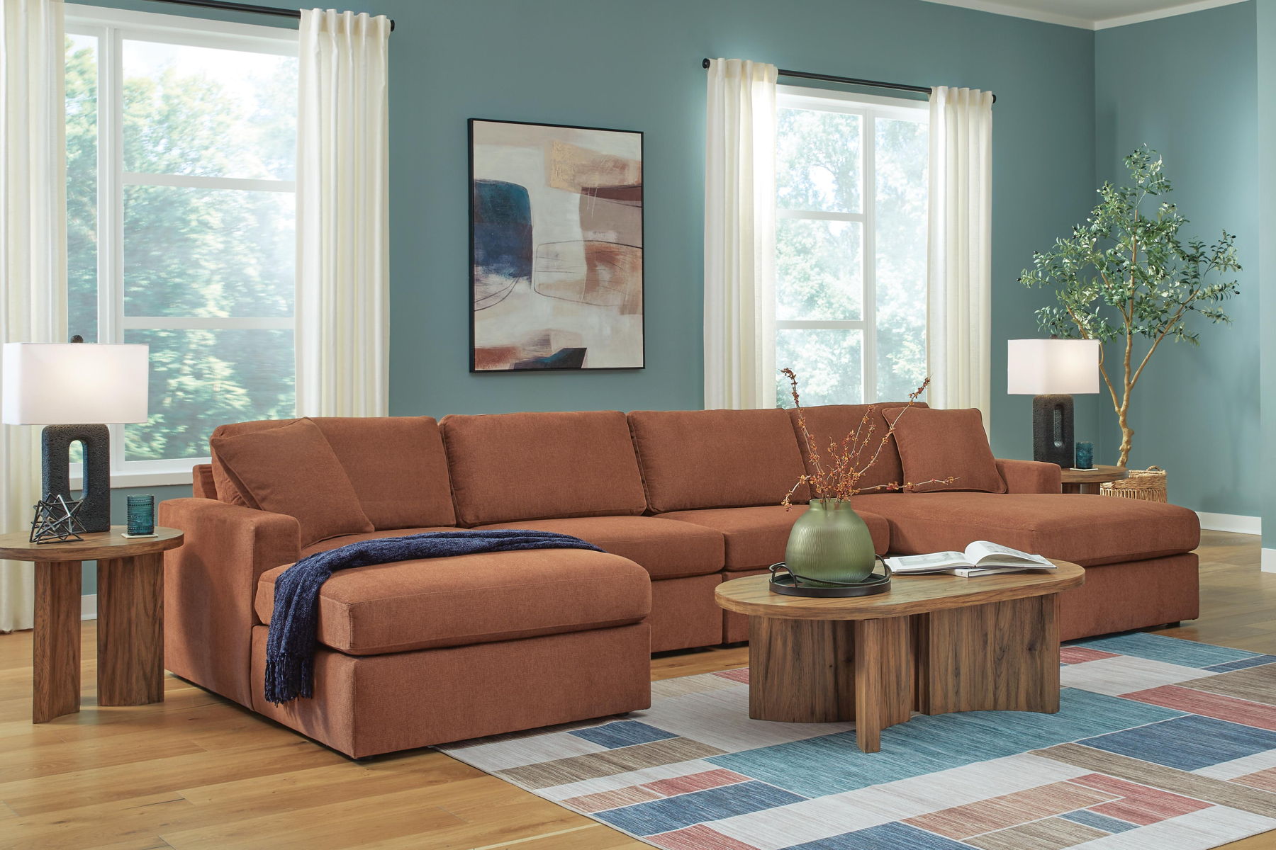 Modmax - U-Shaped Sectional - Spice - Image 16