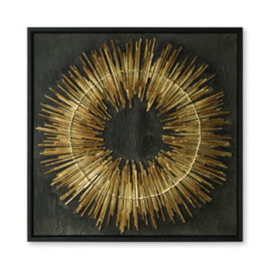 Buddins - Wall Art - Black / Gold Finish