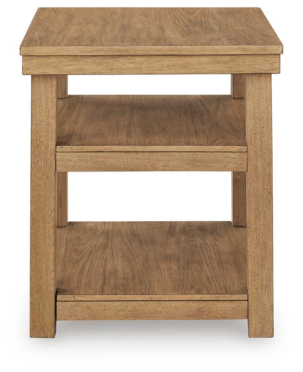 Wittenmyer - Rectangular End Table - Natural / Black - Image 2