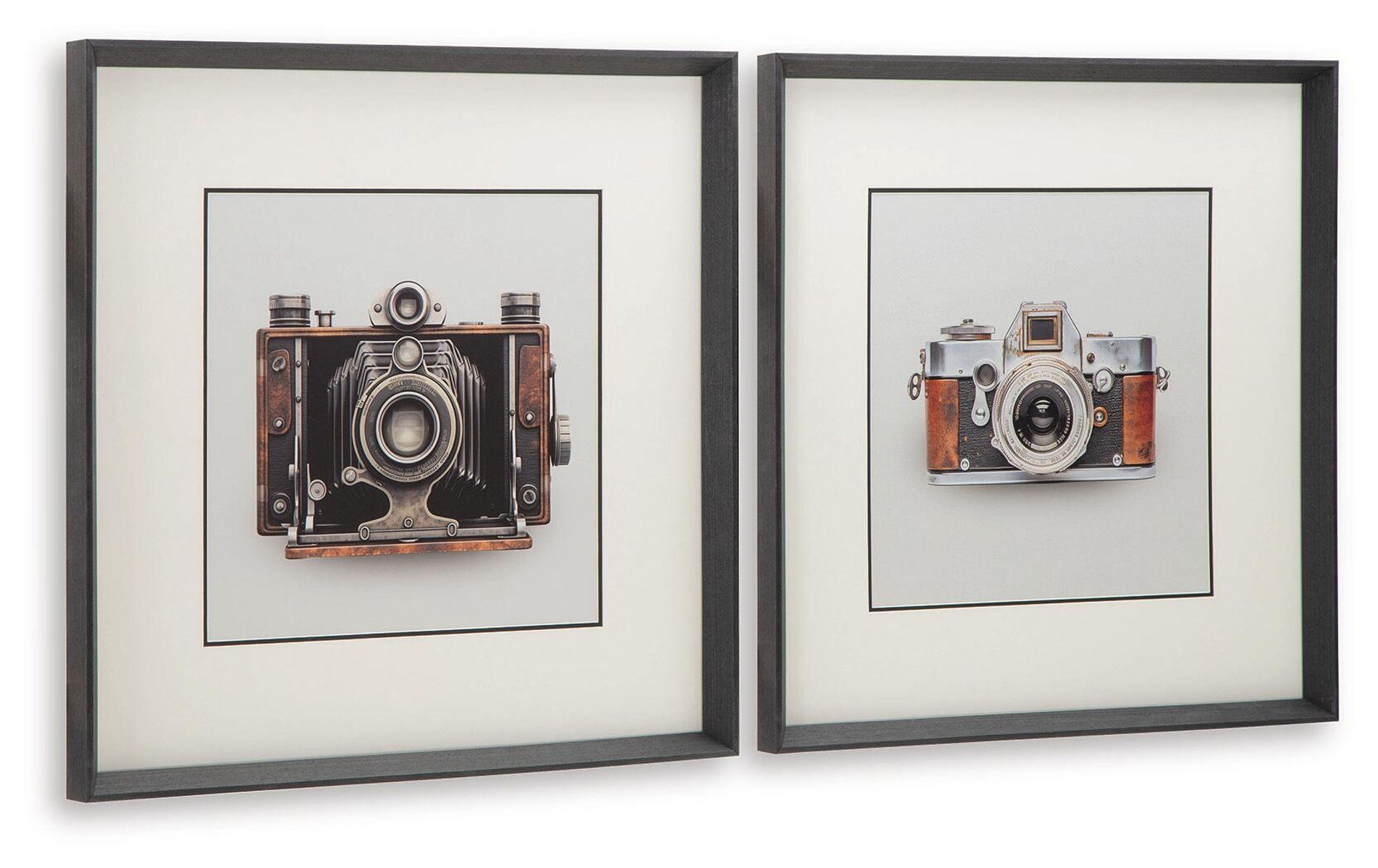 Dirkgrove - Wall Art Set (Set of 2) - Black / White / Brown - Image 2