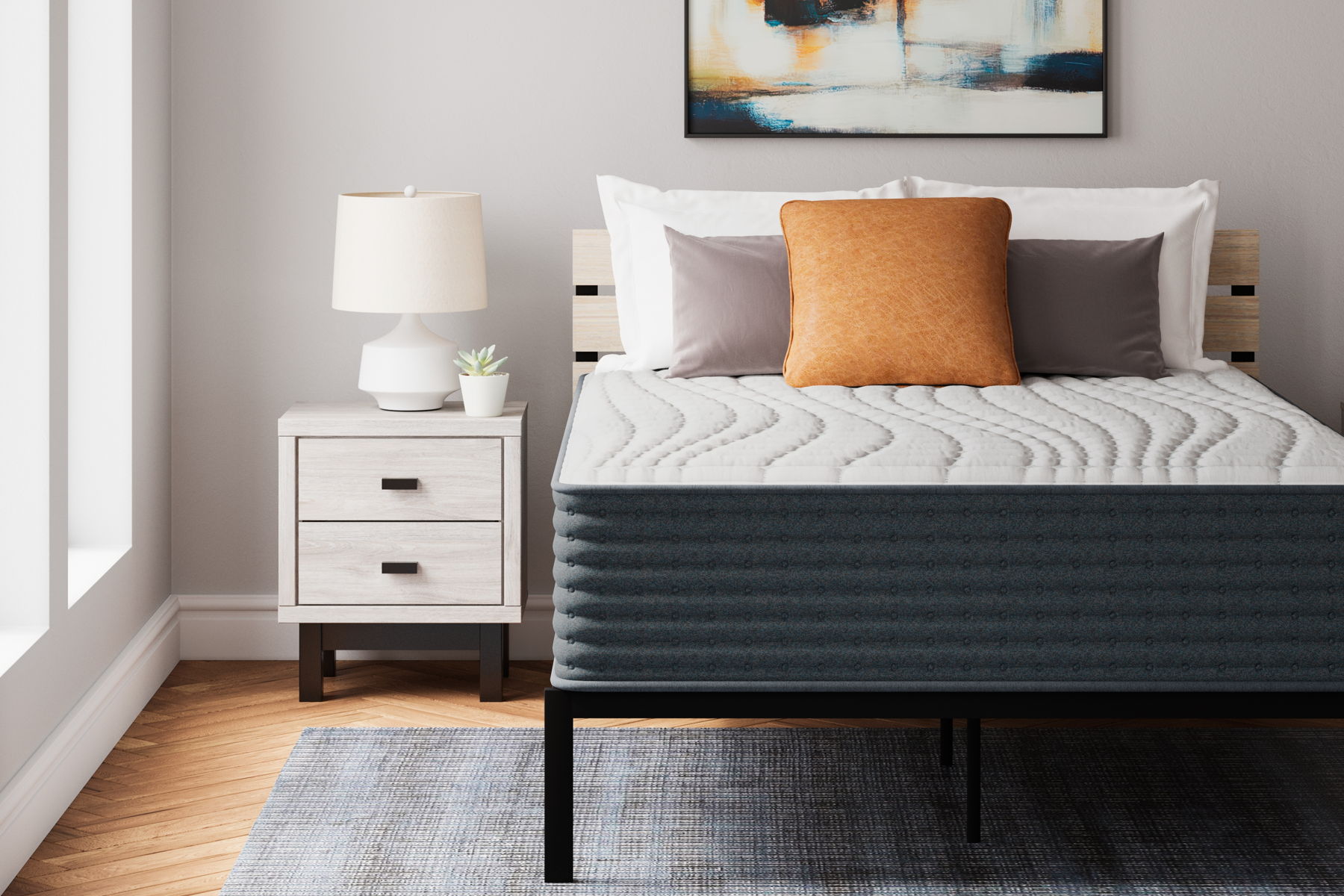 Hybrid 1400 - California King Mattress - White - Image 3