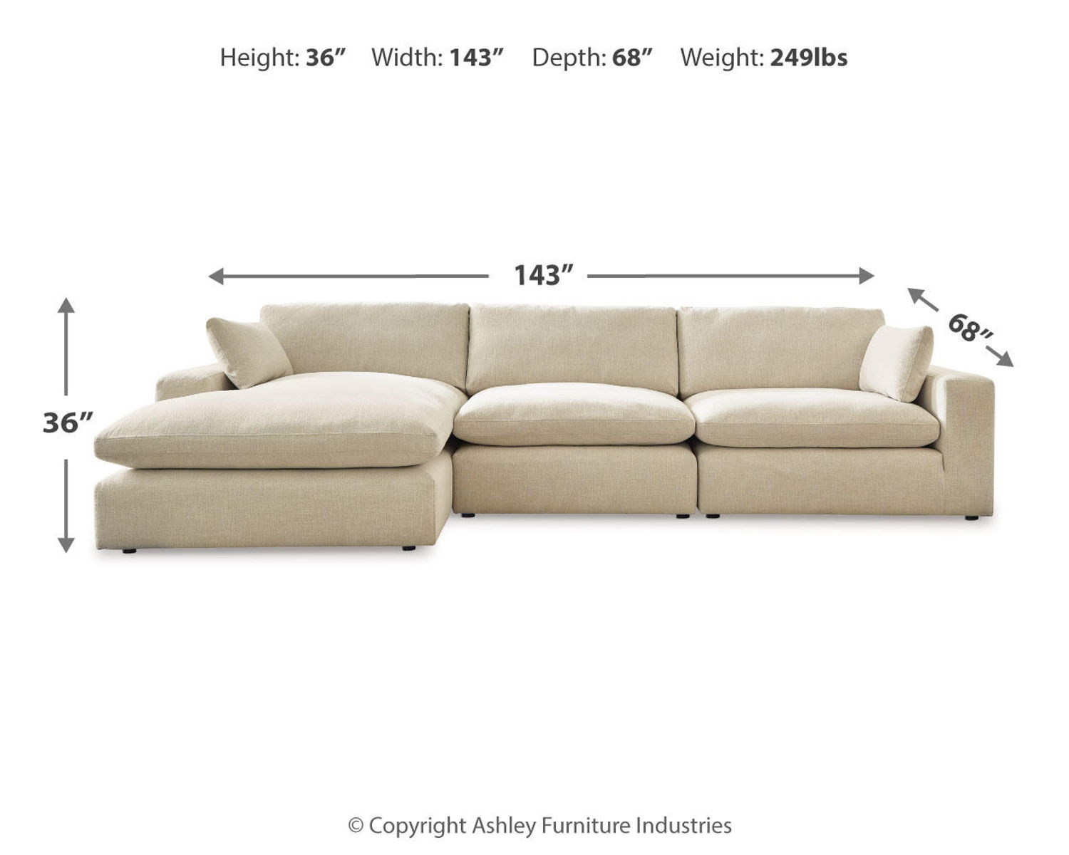 Elyza - 3 Piece Sectional - Image 3