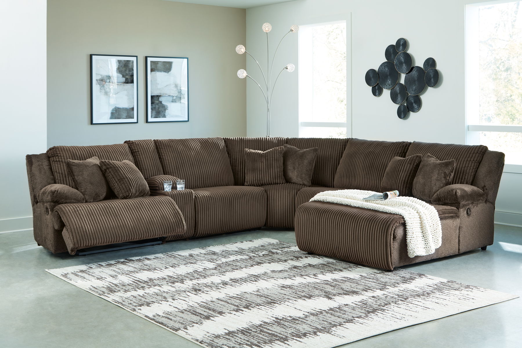 Top Tier - 6 Piece Reclining Sectional - Image 10