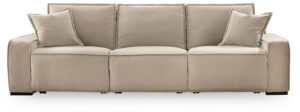 Carceri - 3-Piece Power Sectional Reclining Sofa With Armless Power Recliner - Cashmere