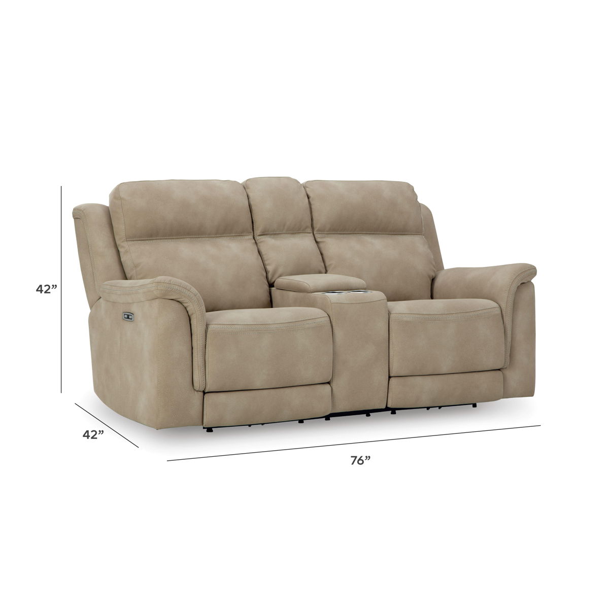 Next-Gen Durapella - Reclining Power Loveseat With Console - Image 2