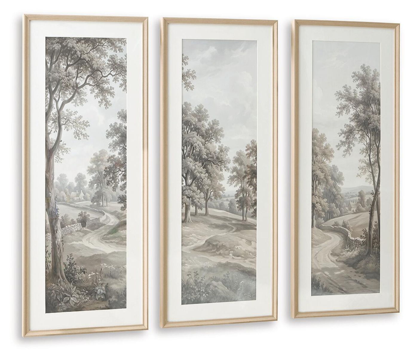 Dixonburg - Wall Art Set (Set of 3) - Taupe / Gray - Image 3