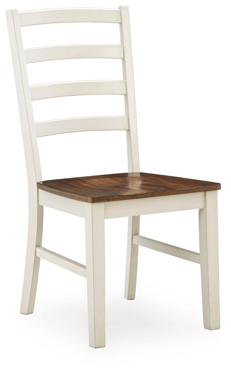 Brinfern - Dining Room Side Chair (Set of 2) - Brown / Antique White - Image 2