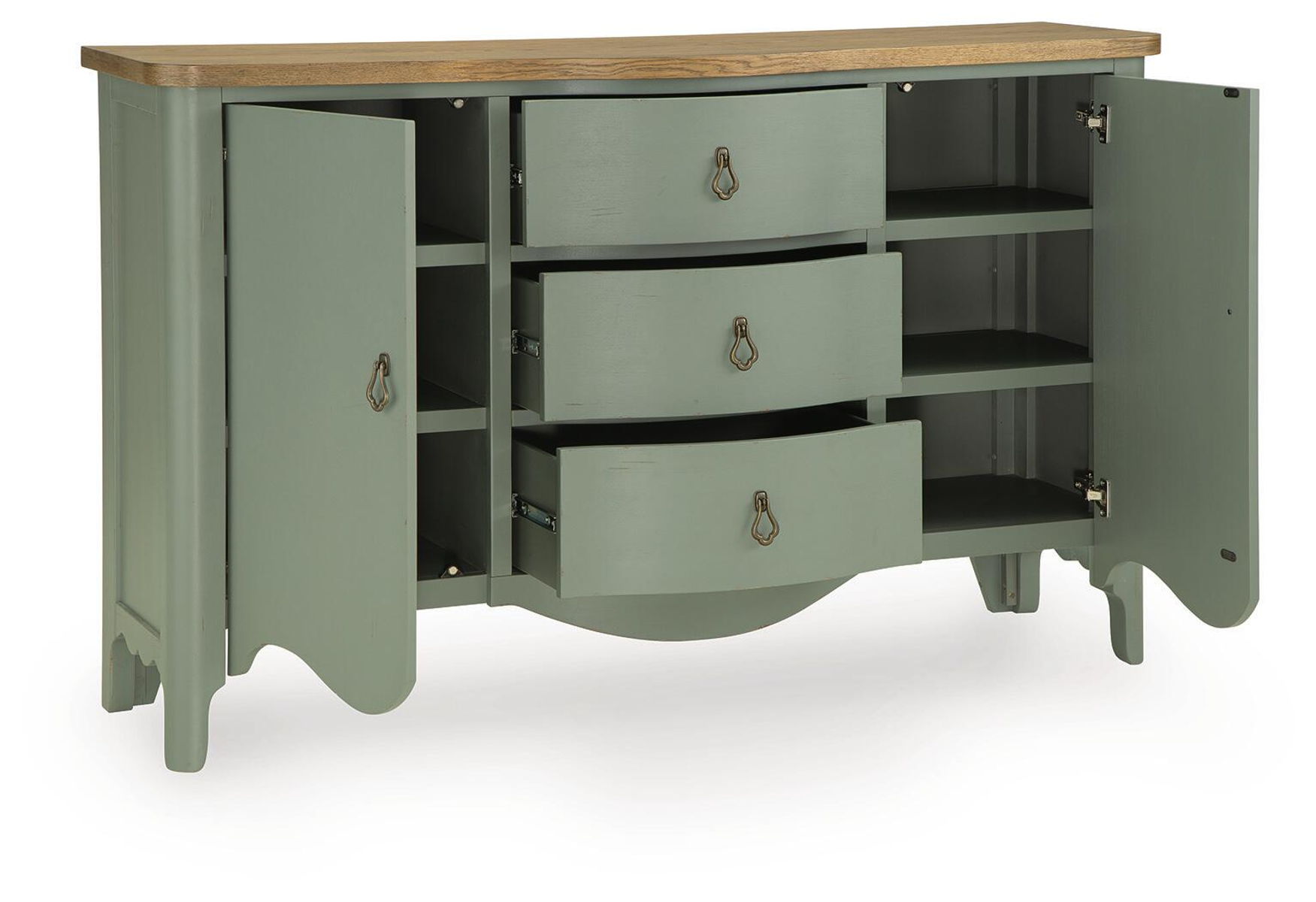 Actonville - Accent Cabinet - Antique Green - Image 3