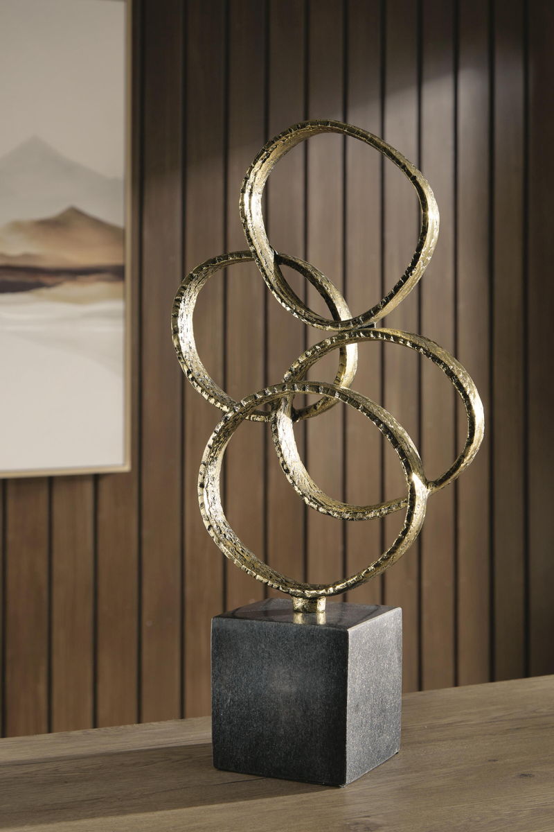 Wellcott - Sculpture - Gold Finish / Black - Image 2