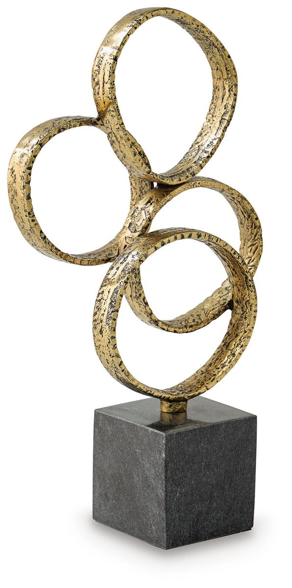Wellcott - Sculpture - Gold Finish / Black - Image 4