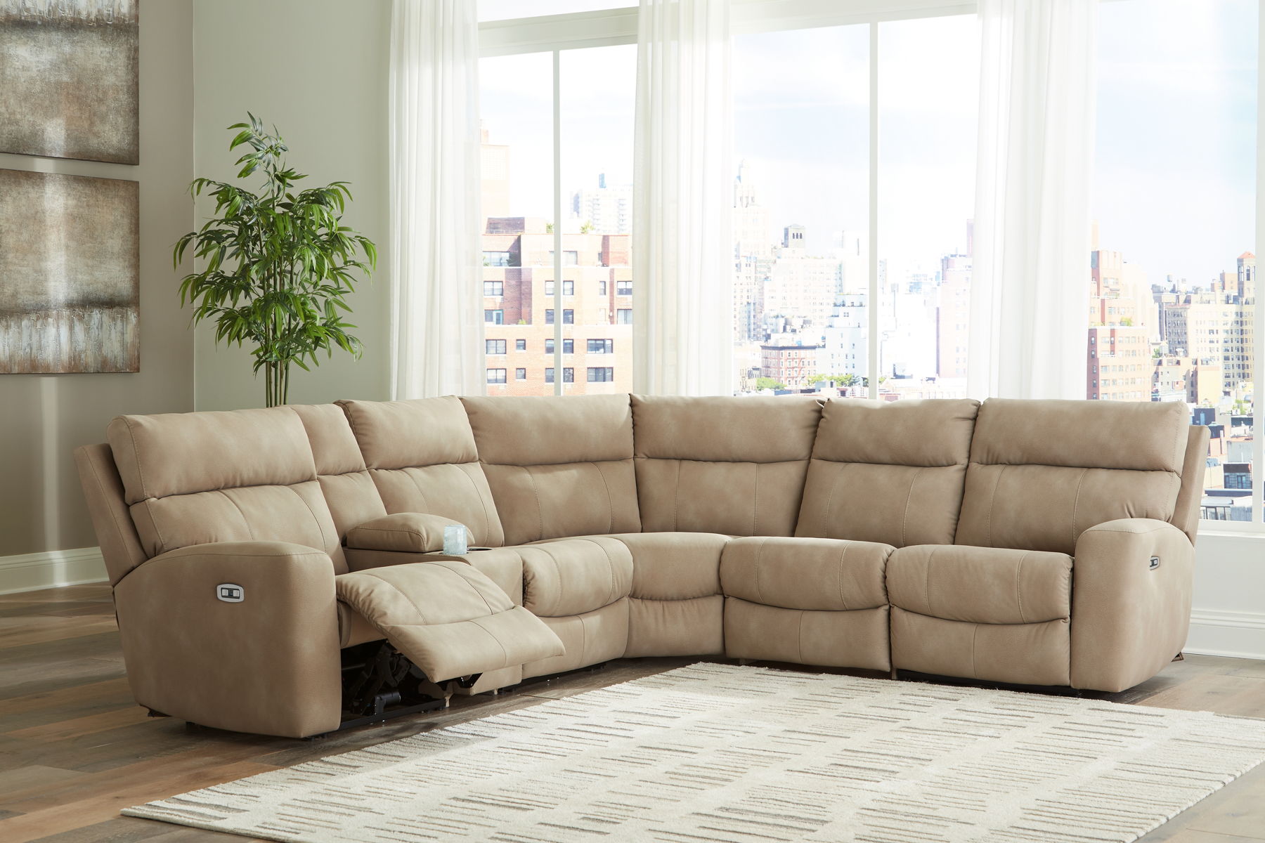 Next-Gen Durapella - 7 Piece Power Reclining Sectional Set - Image 2