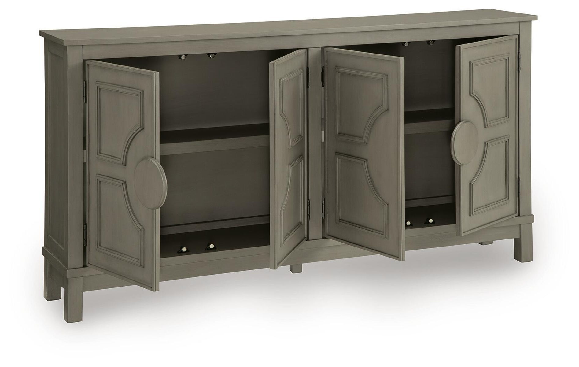 Darlock - Accent Cabinet - Warm Gray - Image 3