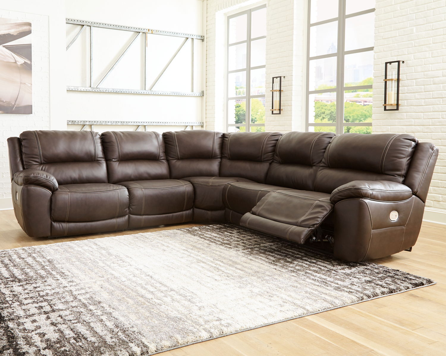 Dunleith - 5 Piece Power Reclining Sectional - Image 3