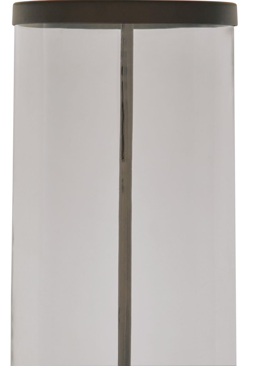 Junrow - Glass Table Lamp - Clear / Brown - Image 3