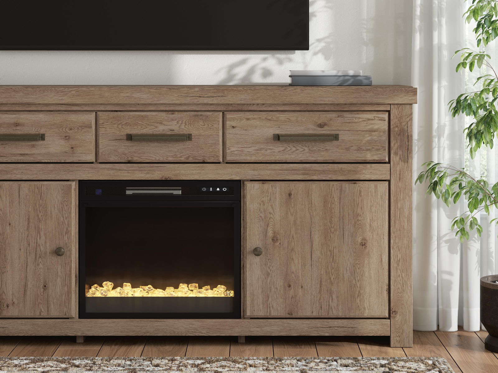 Garistyn - TV Stand With Fireplace Option - Image 8
