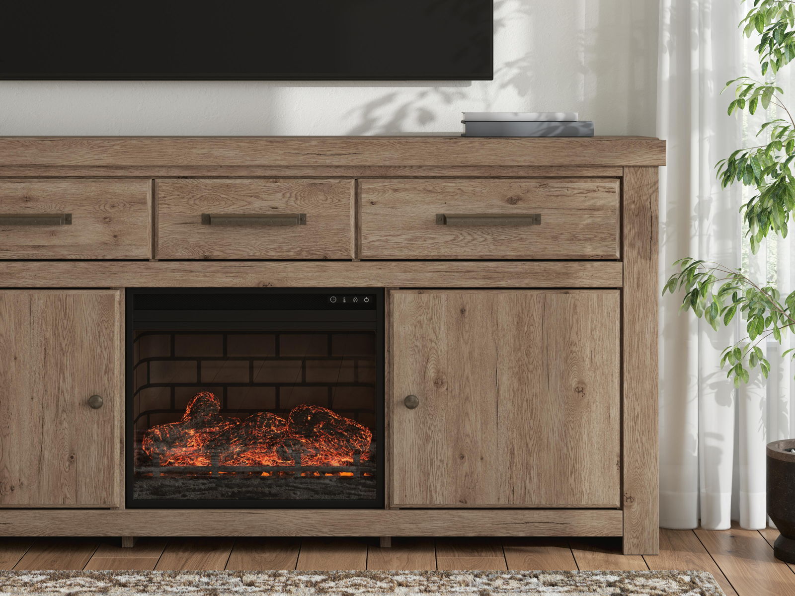 Garistyn - TV Stand With Fireplace Option - Image 15
