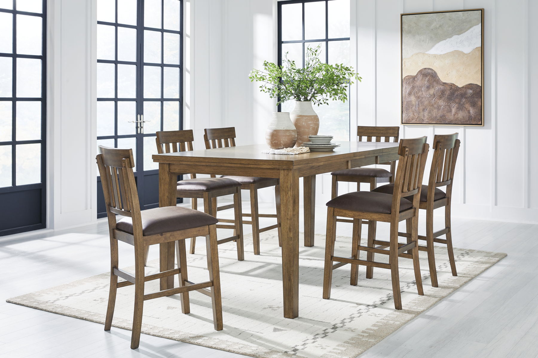 Urbinforte - Counter Height Extension Dining Table Set - Image 3