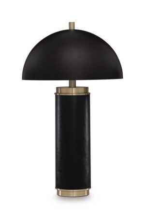 Lemland - Metal Table Lamp - Black / Gold Finish