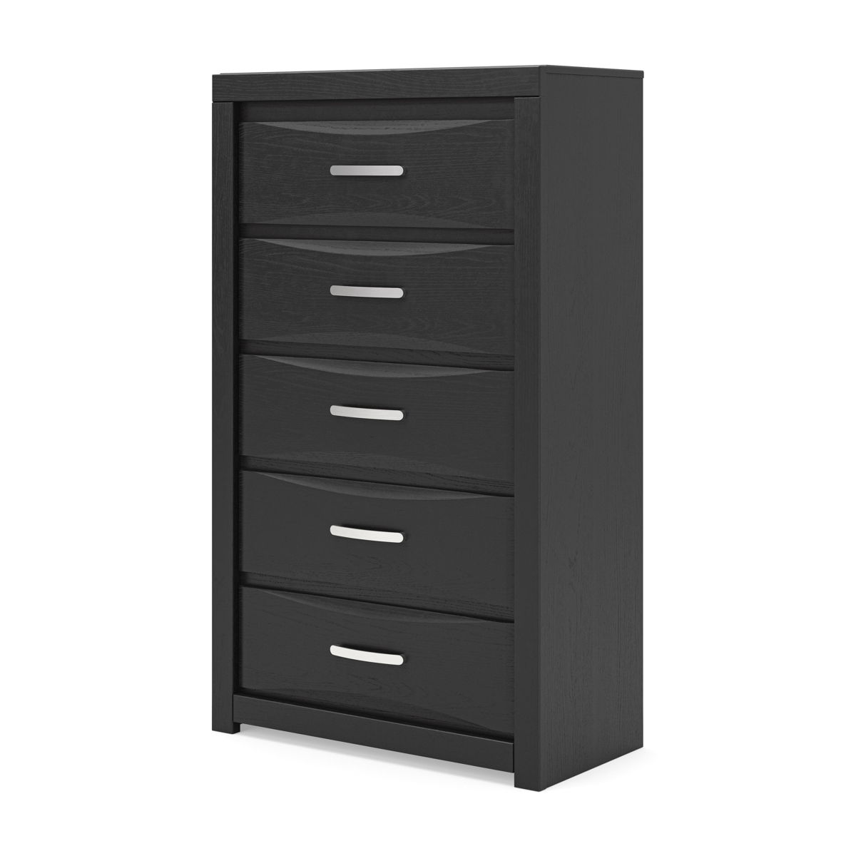 Stabotta - Five Drawer Chest - Black - Image 4