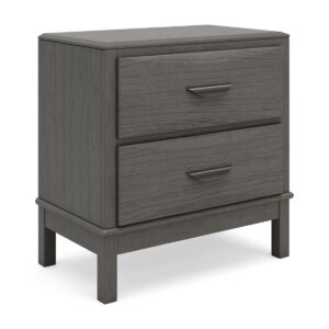 Mazing - Two Drawer Night Stand - Gray