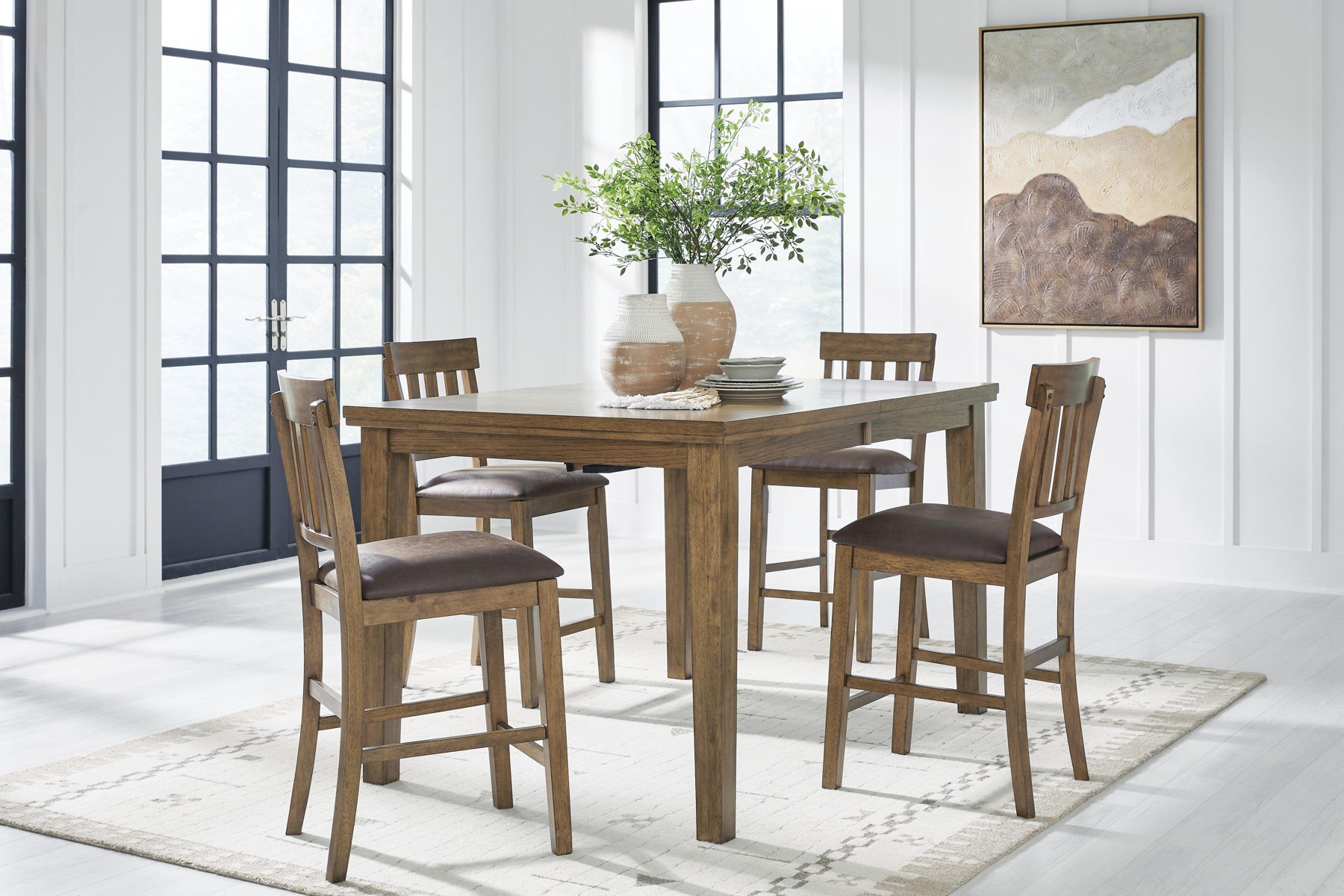 Urbinforte - Counter Height Extension Dining Table Set - Image 8