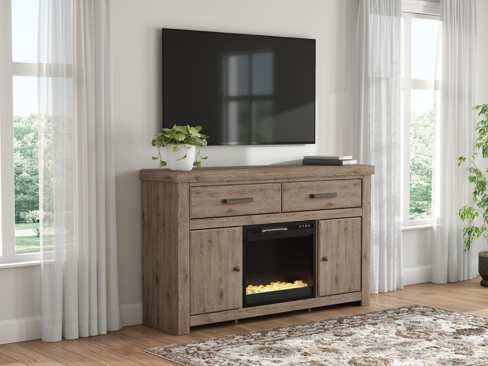 Garistyn - TV Stand With Fireplace Option - Image 11