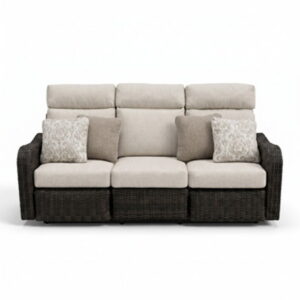 Mission Beach - Sofa Recliner With Cushion - Brown / Beige