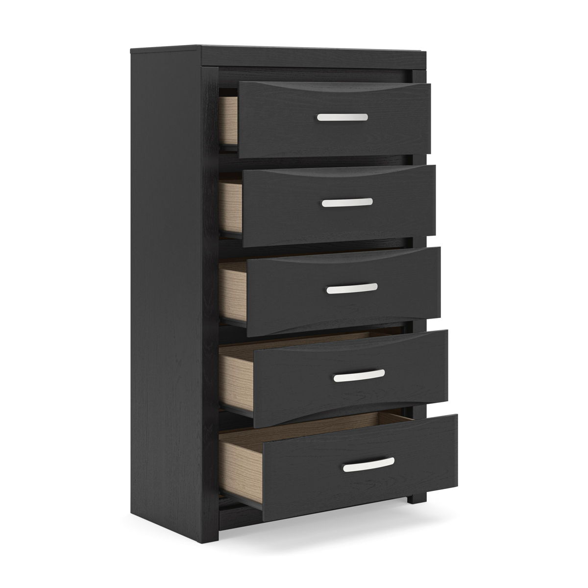 Stabotta - Five Drawer Chest - Black - Image 2