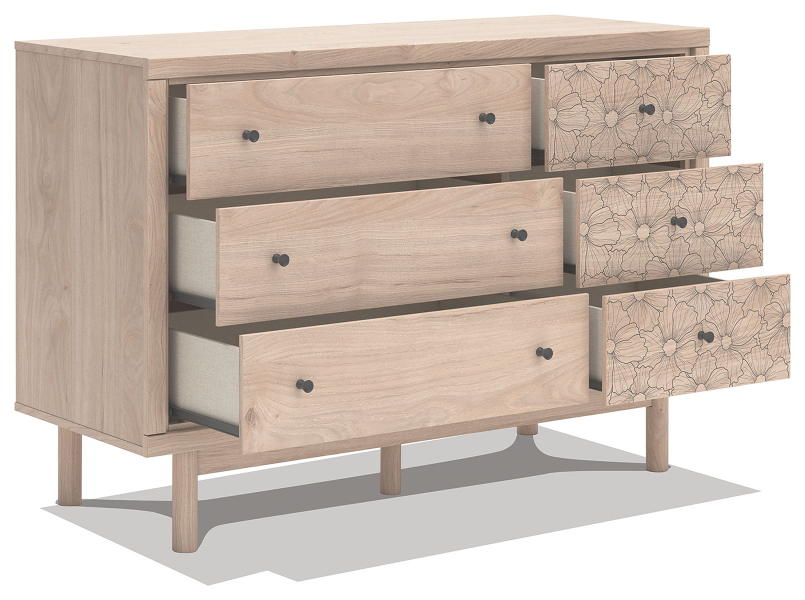 Arloster - 3 Pc. - Twin Day Bed With Storage, Dresser And Nightstand - White - Image 4