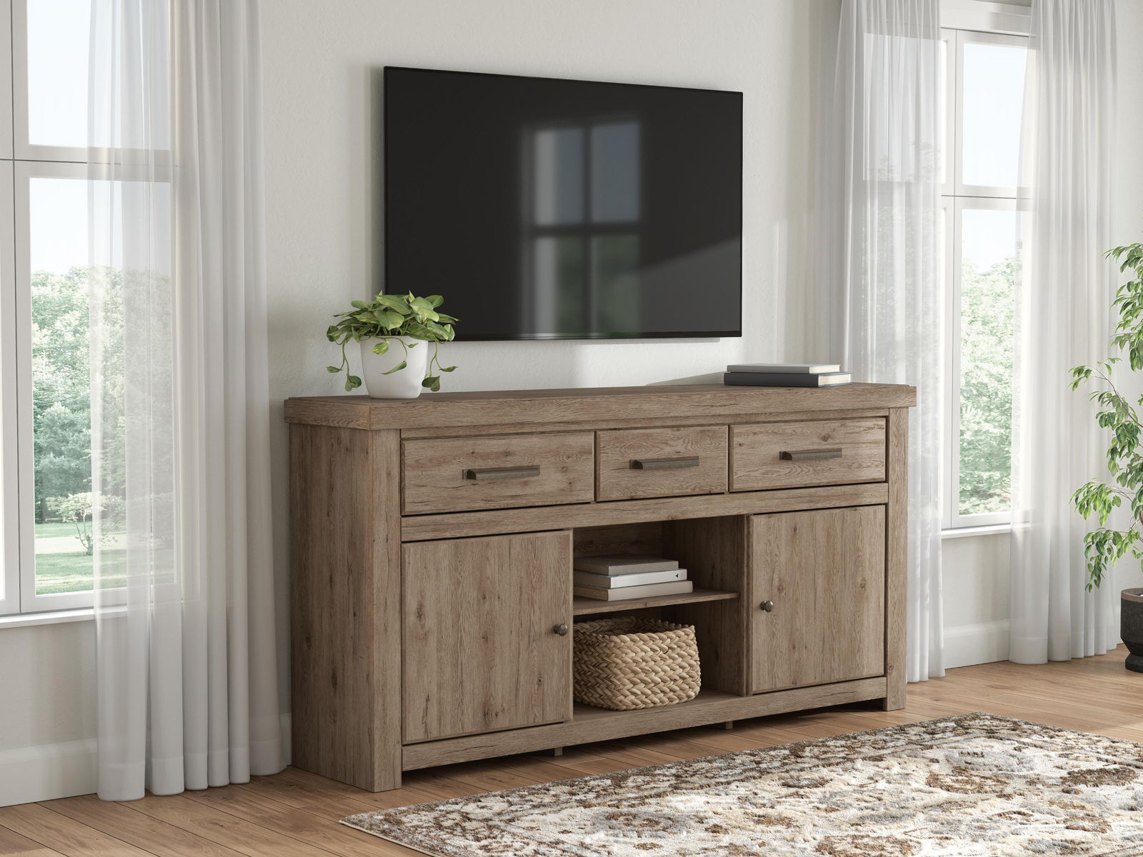Garistyn - TV Stand With Fireplace Option - Image 9