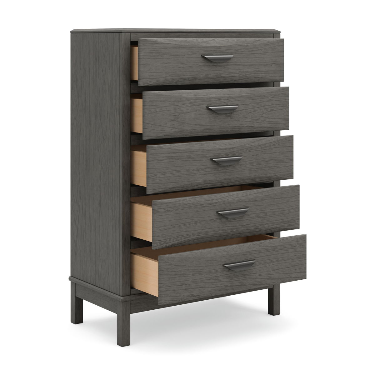 Mazing - Five Drawer Chest - Gray - Image 2
