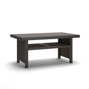 Mesa Valley - Rectangular Multi-Use Table With Umbrella Option - Dark Brown