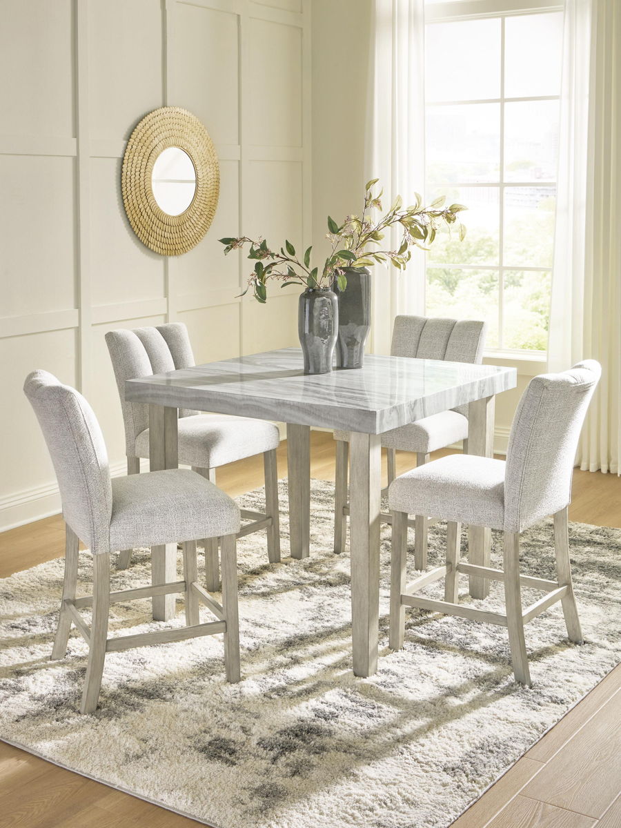 Larawyn - 5 Pc. - Counter Height Dining Table And 4 Barstools - Bisque - Image 2