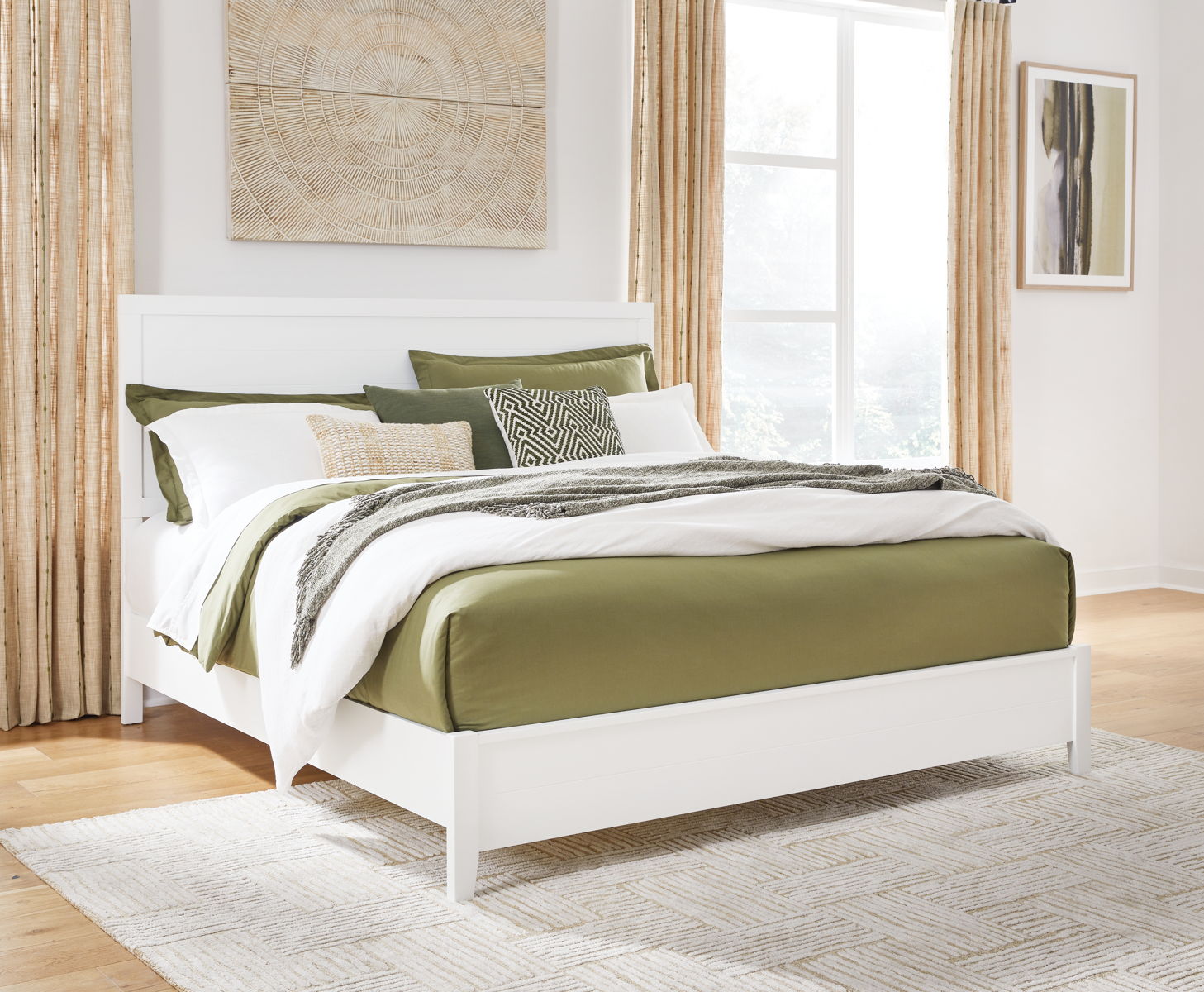 Binterglen - King Panel Bed - White - Image 4