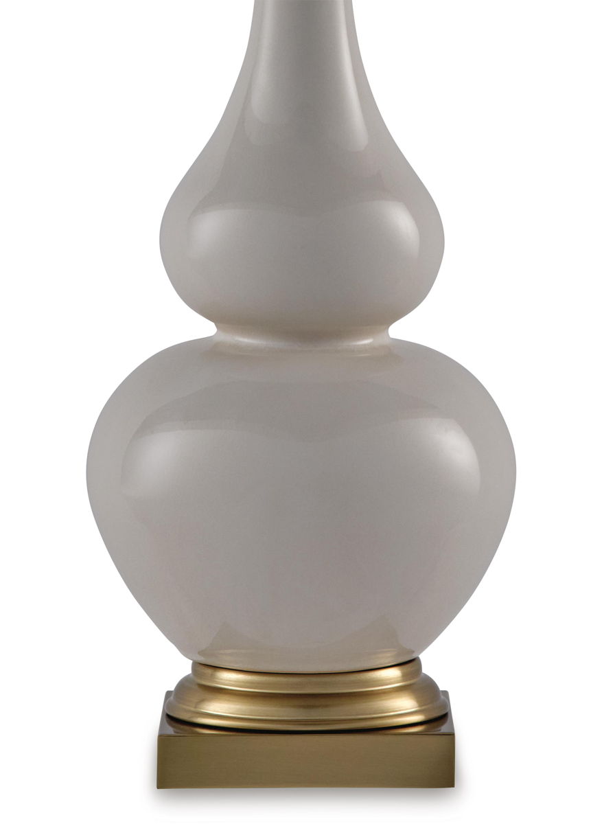 Weswick - Ceramic Table Lamp - Cream / Gold Finish - Image 3