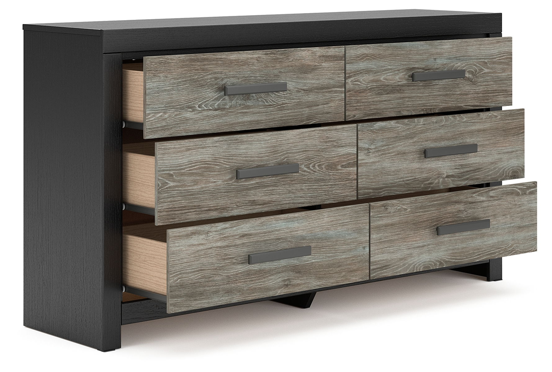 Broachmyn - 3 Pc. - Dresser And 2 Nightstands - Black / Gray - Image 4